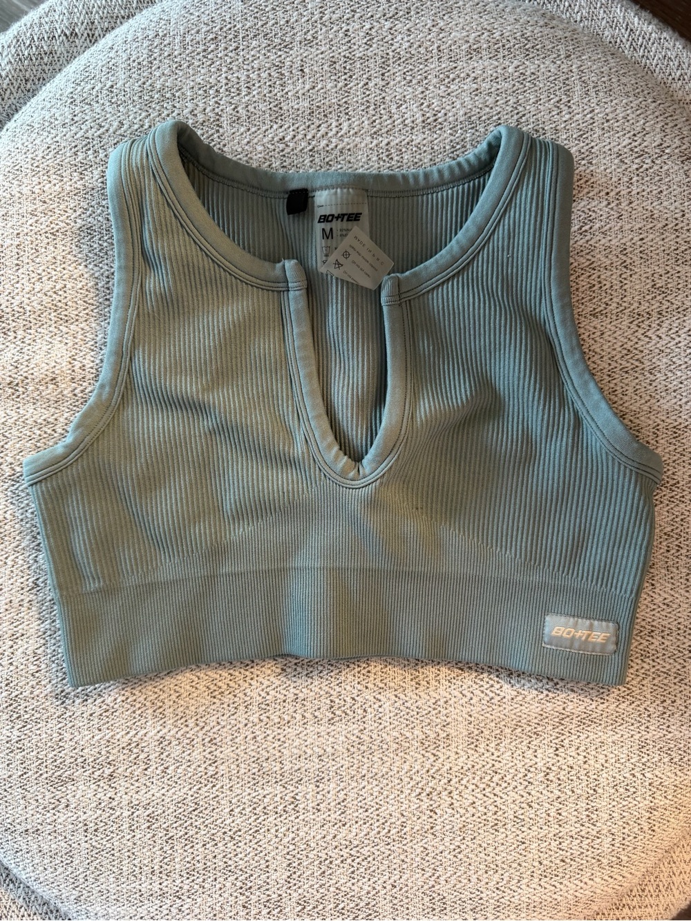 BO+TEE Ribbed Leggings & Crop Top Set - Picture 3 of 5